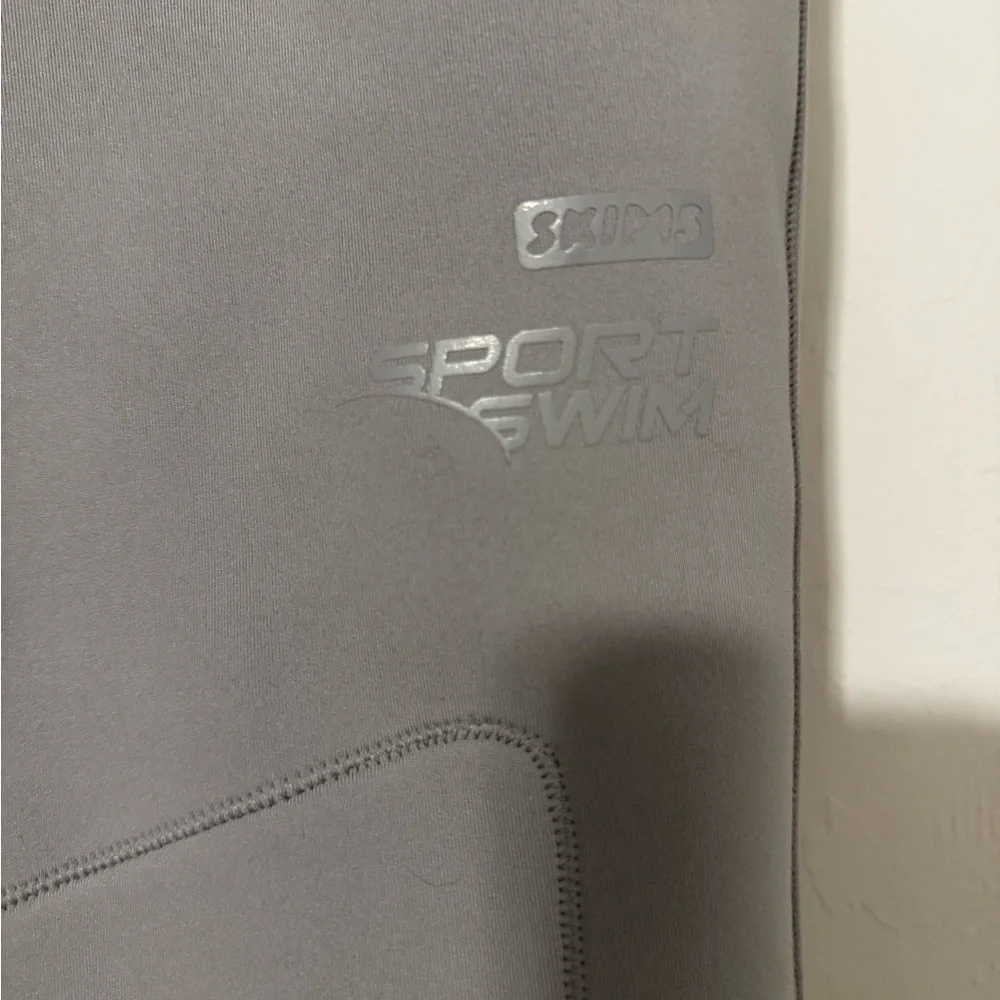 NEW SKIMS Sport Swim Pants 3X RARE Neoprene Wetsuit Style Grey Chrome with flaw - Picture 4 of 6
